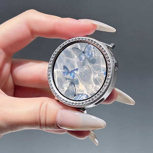 适用于vivowatch5保护壳watch5手表壳VIVO智能运动watch5镂空半包保护套钢化全包覆盖表盘壳手表壳防摔防水尘