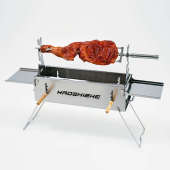 304不锈钢高端羊腿叉烤羊腿羊排烤鸡烧烤专用加粗大号钎子可拆卸