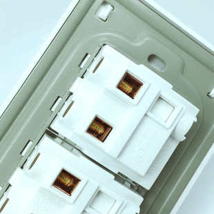 FET单控开关120*75型老款家用开关10A两位墙壁大板夜光灯具按钮白