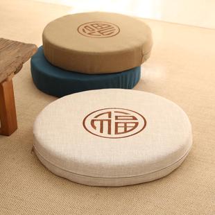 飘窗懒人地板蒲团榻榻米坐垫地上拜垫跪垫家用打坐禅修垫圆形 日式