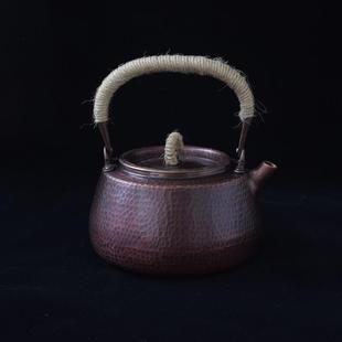 无涂层煮茶壶 纯紫铜手工铜壶 烧水壶 茶艺壶电陶炉壶 复古养生壶