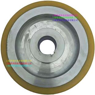杭吊主动轮驱动轮聚氨酯实心轮胎400*100 龙门架行驶轮包胶轮子
