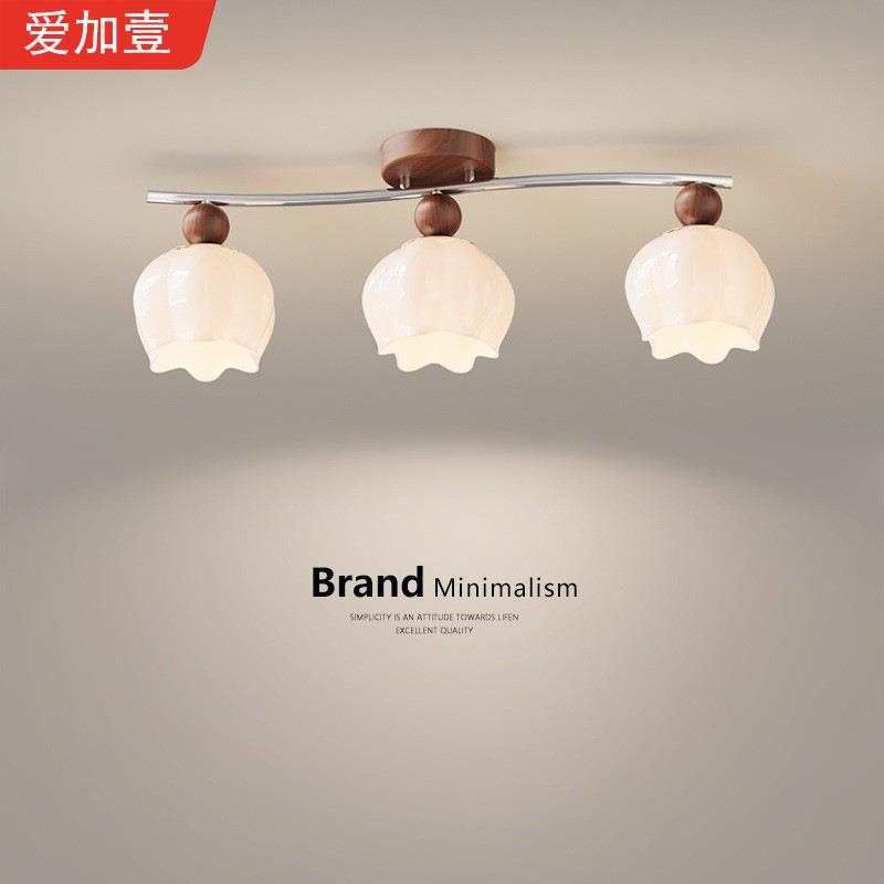 2025年新款法式中古风过道灯走廊灯餐厅灯奶油风吸顶灯阳台灯具