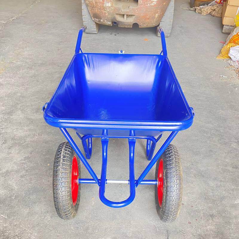 农用双轮手推车独轮车园林车翻斗车工地斗车小推车两轮建筑搬运车
