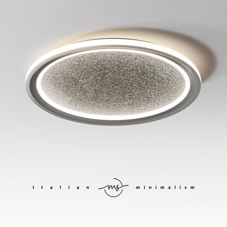 北欧轻奢星空卧室灯简约现代大气主卧书房圆形极简新款网红吸顶灯