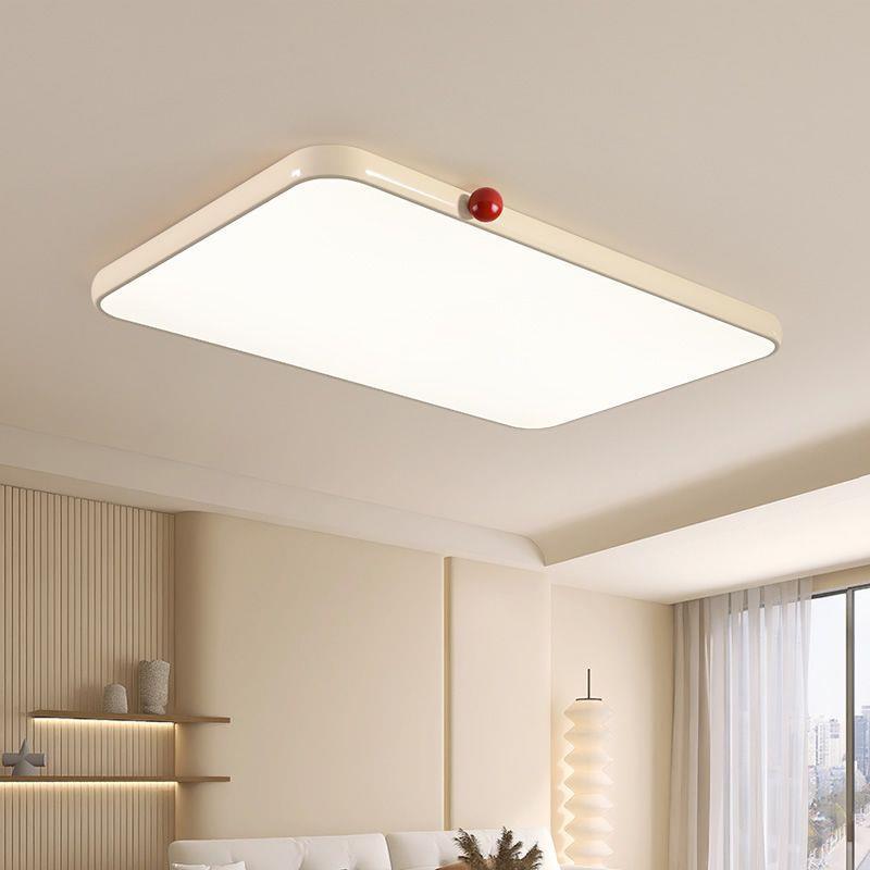 奶油风新款客厅吸顶灯个性现代温馨卧室灯儿童书房护眼led极简灯