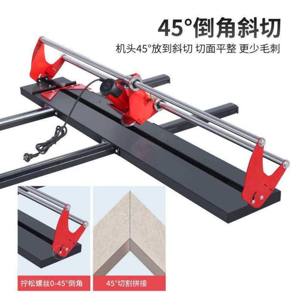 升级D-4电动石材切割机瓷砖微晶石大理石玻化砖多功能45度倒角机