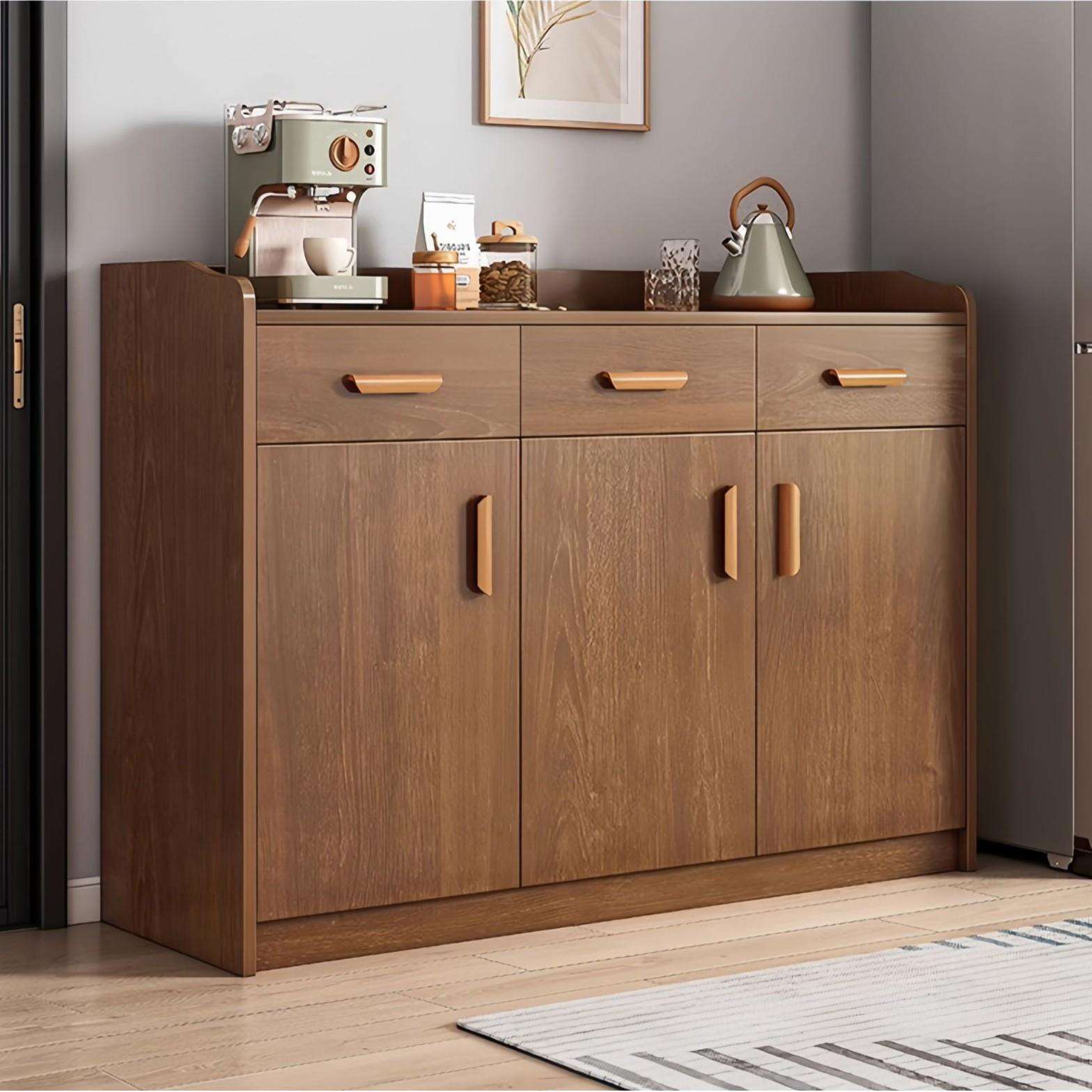 实木餐边柜茶水柜厨房橱柜客厅置物柜收纳柜靠墙储物柜矮柜备餐柜