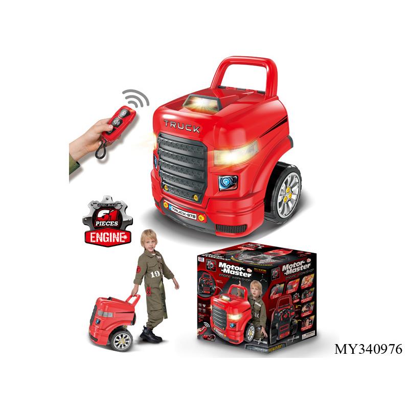儿童仿真灯光音乐玩具车 拆装维修遥控货车 厨具 工具 医具大推车