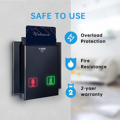 酒店插卡取电开关清理勿扰低频高配感应插卡86型清理勿扰玻璃面板