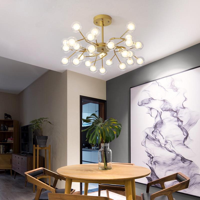 2019新款网红萤火虫灯饰大气北欧灯具后现代简约餐厅卧室客厅吊灯