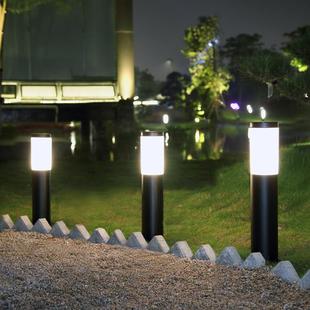 草坪灯不锈钢圆柱形花圃公园亮化别墅庭院矮柱灯道路傍草地灯无