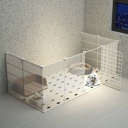 狗狗围栏式家用室内宠物栅栏泰迪比熊柯基小型犬门栏狗笼子收纳柜
