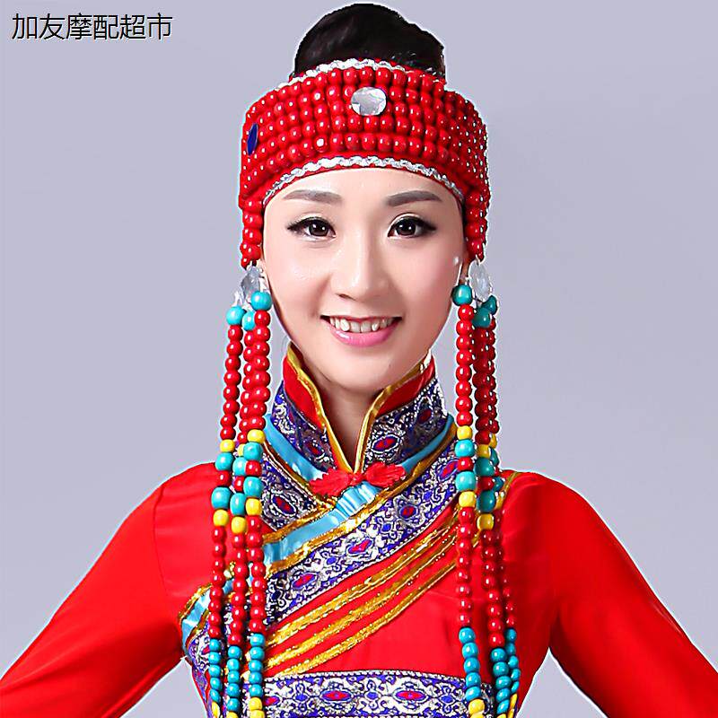 新品蒙古头饰女少数民族