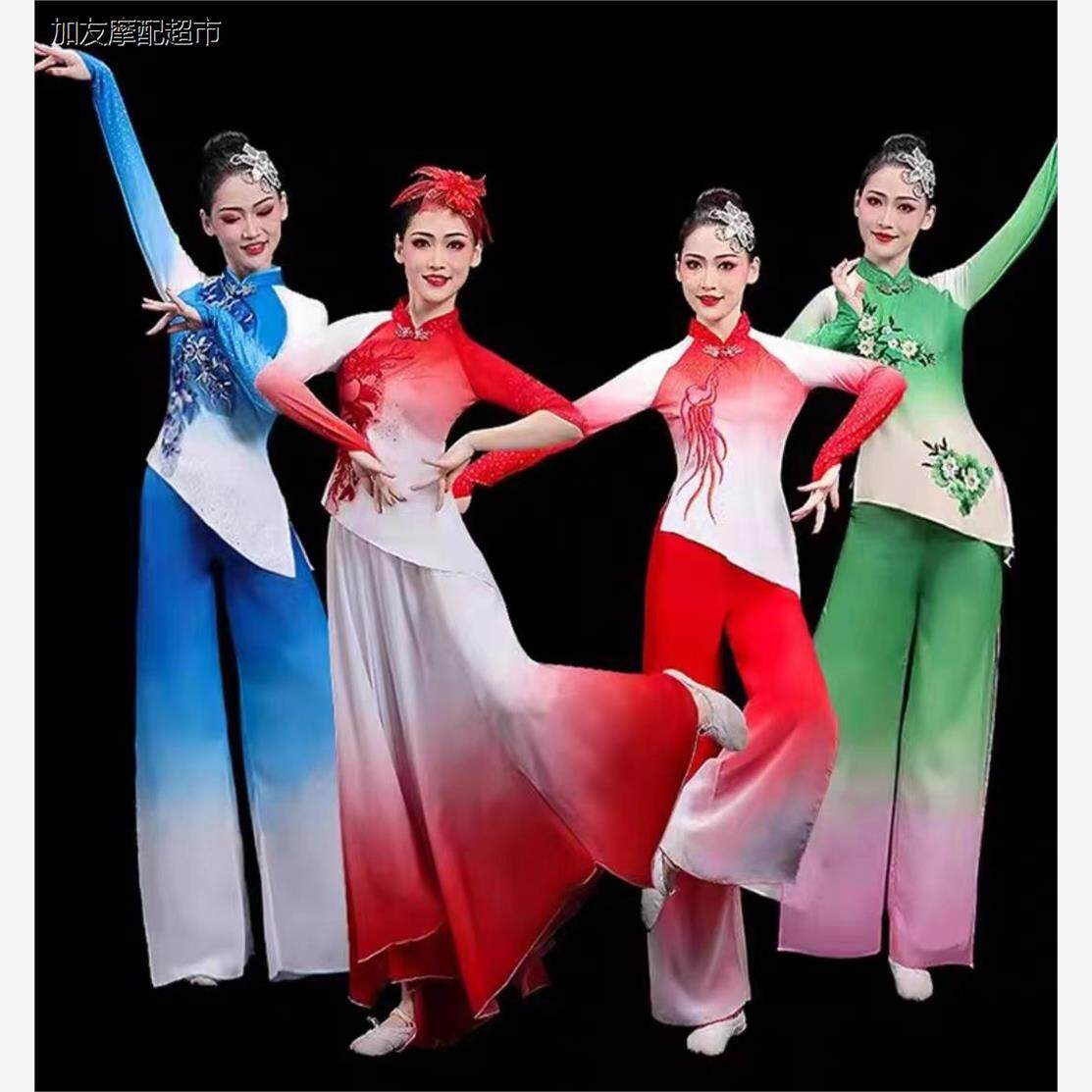 古典舞蹈演出服中国风女