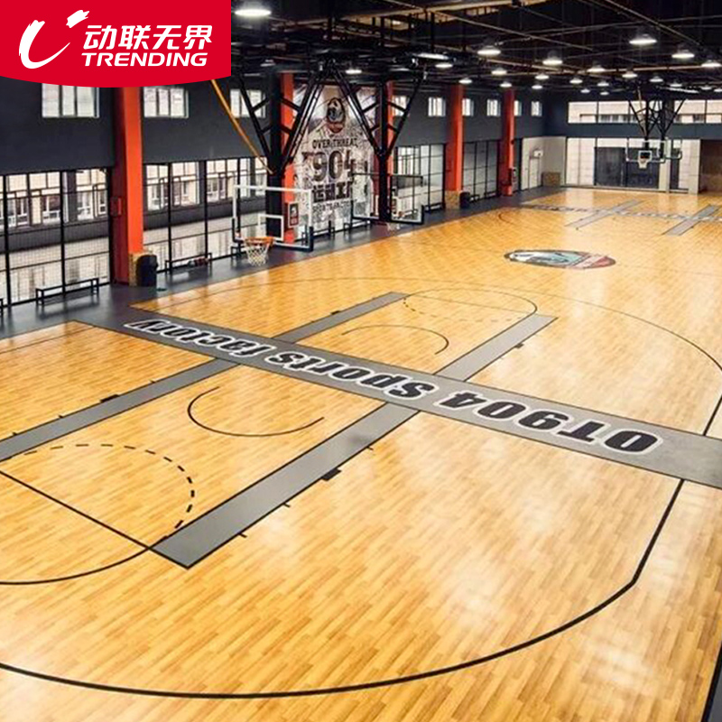 室内篮球场地胶少儿小篮球训练定制加厚PVC塑胶运动地板专用地垫