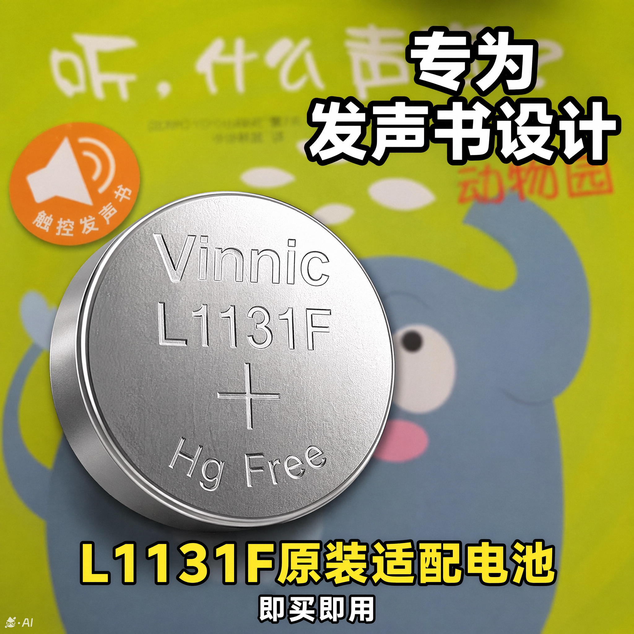 听什么声音动物园可用L1131F电池图片