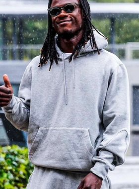 Amor款ss24 Drake Nocta联名立体硅胶印花连帽套装男女同款