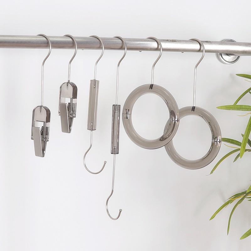 亚克力烟灰夹子S钩挂钩圈圈丝巾围巾包鞋服装店配件装饰搭配