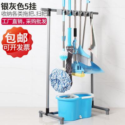 架海可移动落地式拖把架挂钩置物架清洁工具收纳架扫把架墩布架