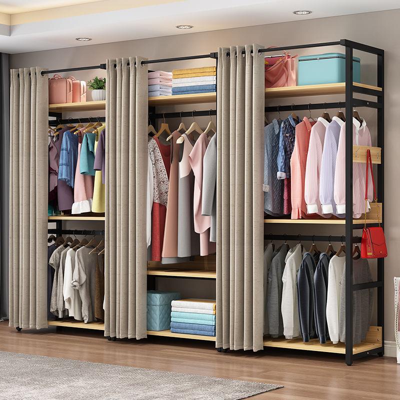 简易衣柜出租房现代简约布衣柜子钢管家用卧室收纳加粗加固挂衣橱