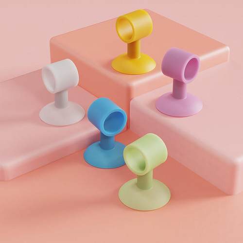 硅胶门吸免打孔防撞垫厕所塑料门碰卫生间门把手门挡器新款门阻器