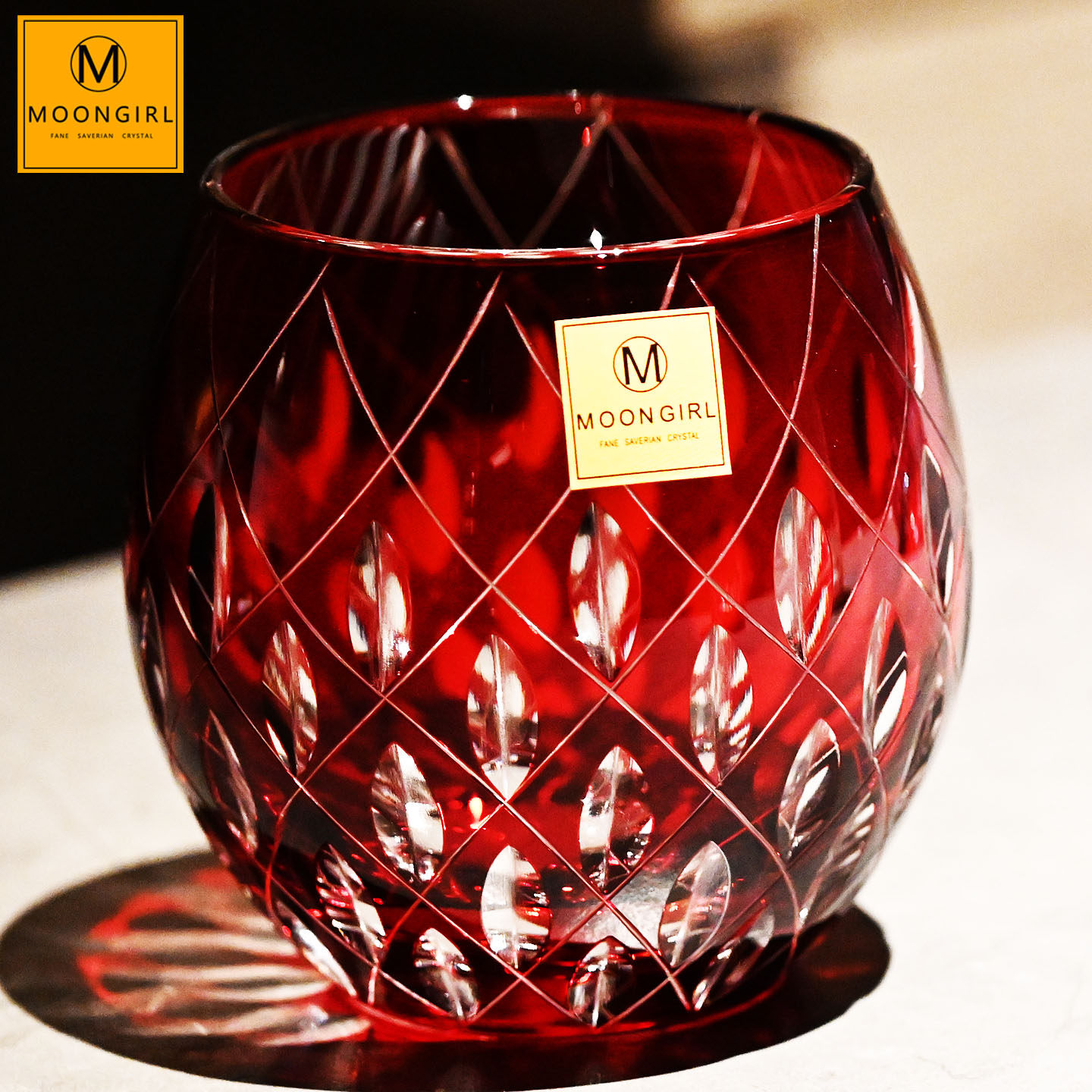 moongirl手工水晶玻璃江户切子威士忌洋酒杯调酒杯果汁饮料水杯子,餐饮具,洋酒/威士忌杯,淘宝优惠券,粉丝福利购,淘宝优惠卷