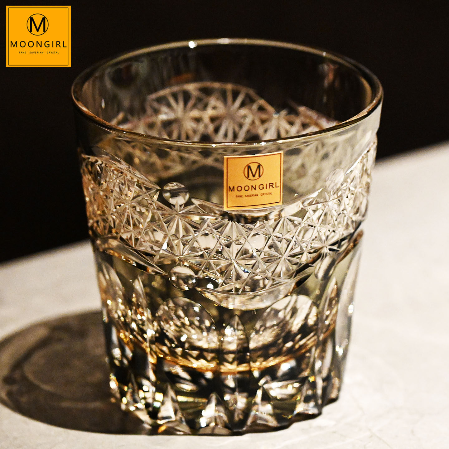 moongirl手工水晶玻璃江户切子威士忌洋酒杯调酒果汁饮料杯水杯子,餐饮具,洋酒/威士忌杯,淘宝优惠券,粉丝福利购,淘宝优惠卷