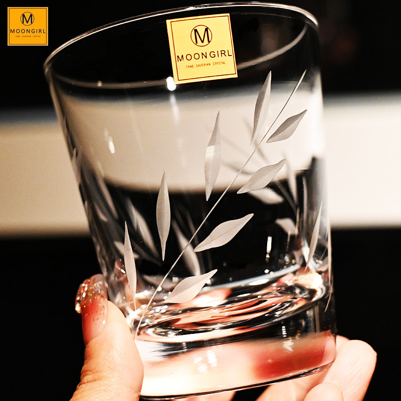 MOONGIRL纯手工切子水晶玻璃威士忌洋酒杯古典杯调酒杯啤酒水杯子,餐饮具,洋酒/威士忌杯,淘宝优惠券,粉丝福利购,淘宝优惠卷