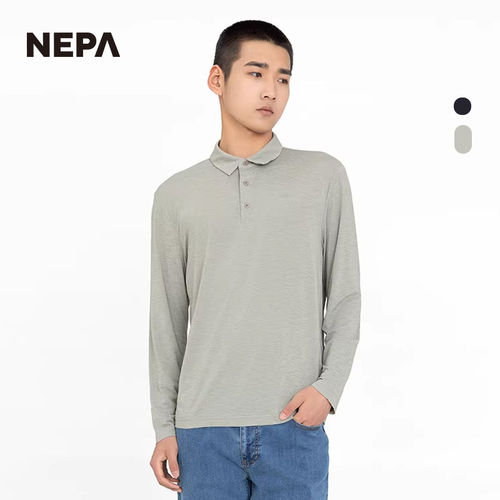 NEPA耐葩户外春夏男士日常POLO凉爽运动翻领T恤7J35200