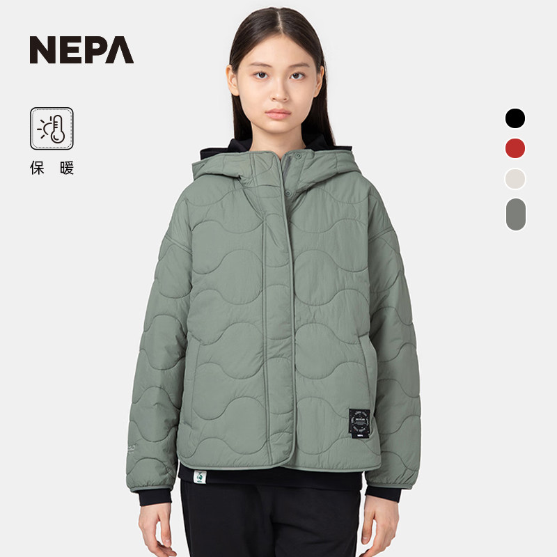NEPA女士棉服轻便保暖连帽外套图片