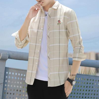 韩版修身潮流轻奢长袖衬衫拓丽雅