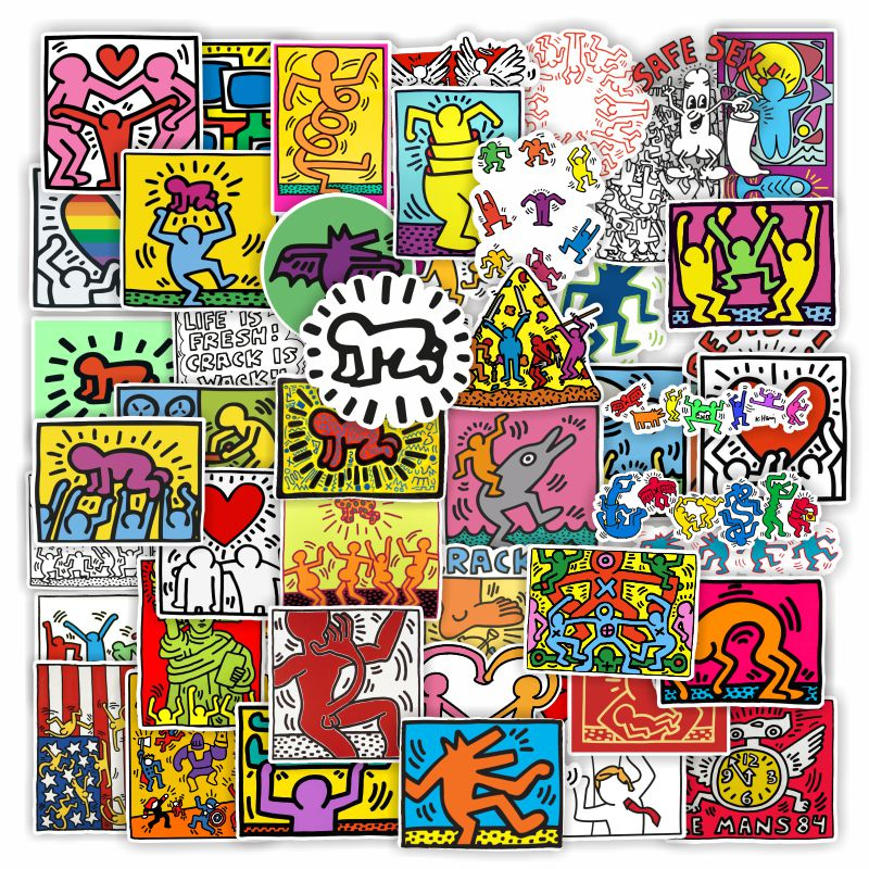 50张凯斯哈利个性涂鸦防水贴纸