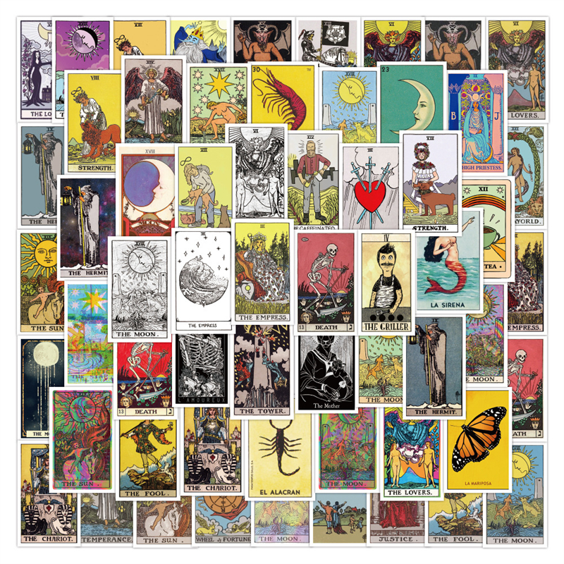 50张塔罗牌装饰涂鸦贴纸欧美