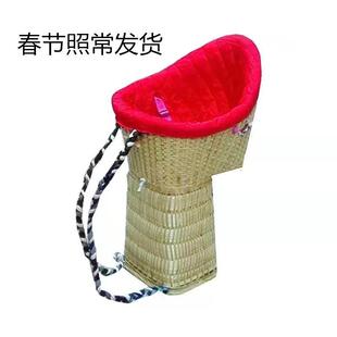 四川宝宝背篼竹编婴儿童小孩四季通用纯手工背娃娃竹编婴儿凉竹篓