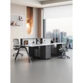 办公桌椅组合简单现代员工桌员工办公家具4 6人电脑桌