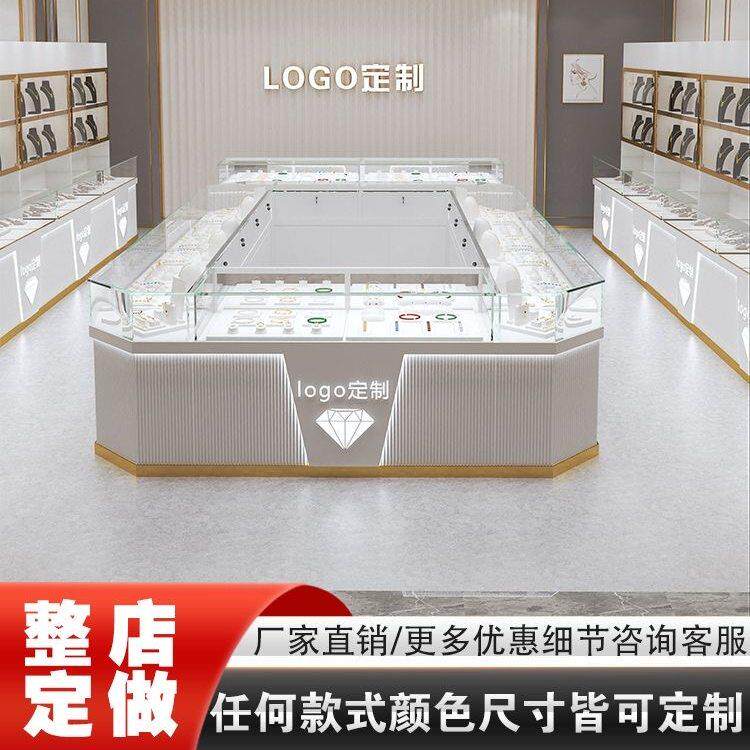 烤漆珠宝展示柜黄金首饰简约手表玻璃柜台眼镜钻石柜玉器饰品展柜