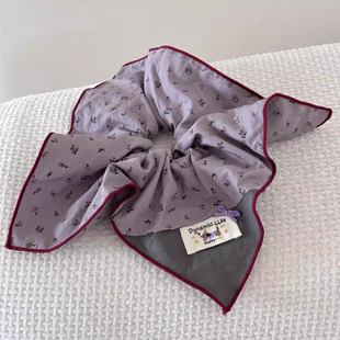 复古充棉大肠发圈女2025早秋新款森系高级感马尾发绳发夹发饰头饰