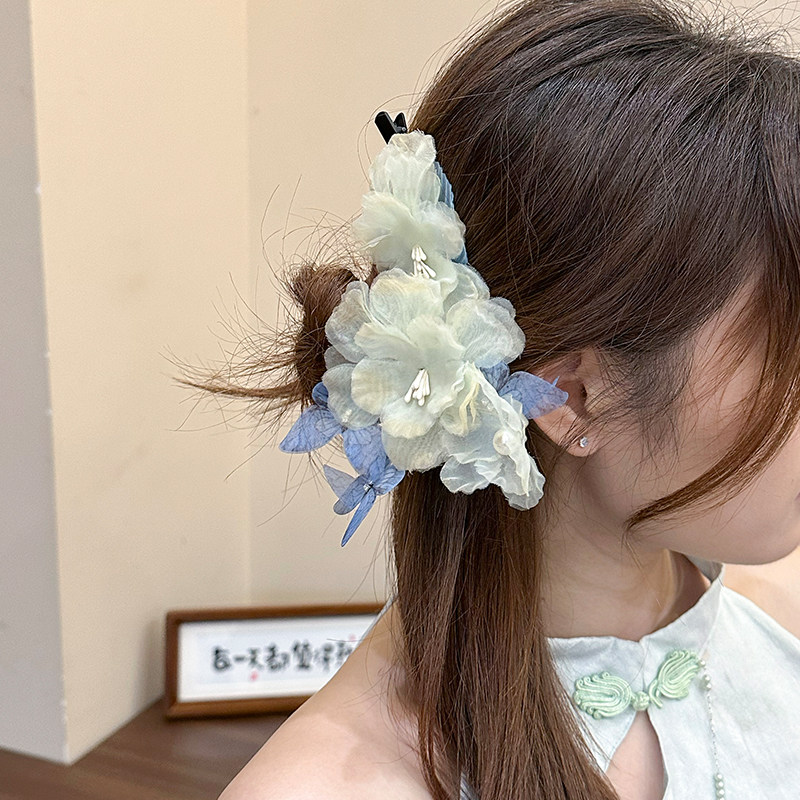 雨落花！古风蝴蝶花朵发夹！新中式烫花边夹汉服旗袍配饰女盘发器,饰品/流行首饰/时尚饰品新,发饰,淘宝优惠券,粉丝福利购,淘宝优惠卷