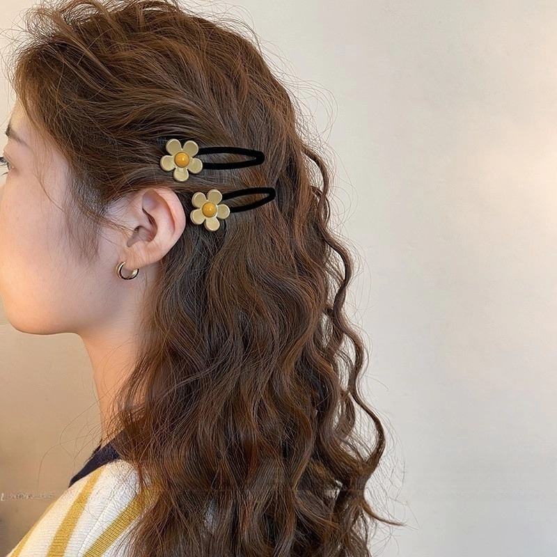 韩系花朵发夹女侧边bb夹碎发刘海夹边夹2025新款高端发卡前额头饰