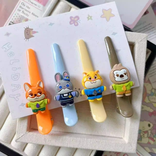 卡通疯狂动物发夹可爱甜美朱迪尼克发夹刘海侧边少女鸭嘴发卡发饰