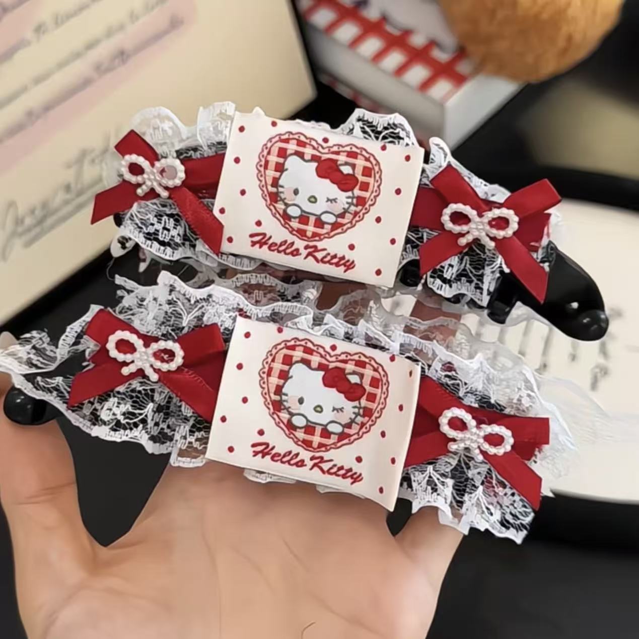 哈喽kt发夹高颜值甜美马尾夹创意日常可爱边夹时尚少女心刘海夹