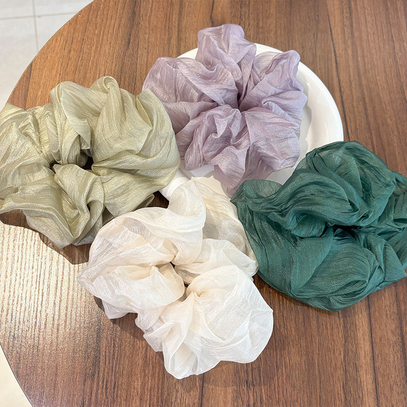 森系网纱超大大肠发圈女高级感弹力耐用扎头发绳复古头花2025新款,饰品/流行首饰/时尚饰品新,发饰,淘宝优惠券,粉丝福利购,淘宝优惠卷