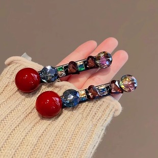 彩钻糖果色系小爱心小发夹甜美可爱爪夹发卡女生发饰侧边夹刘海夹