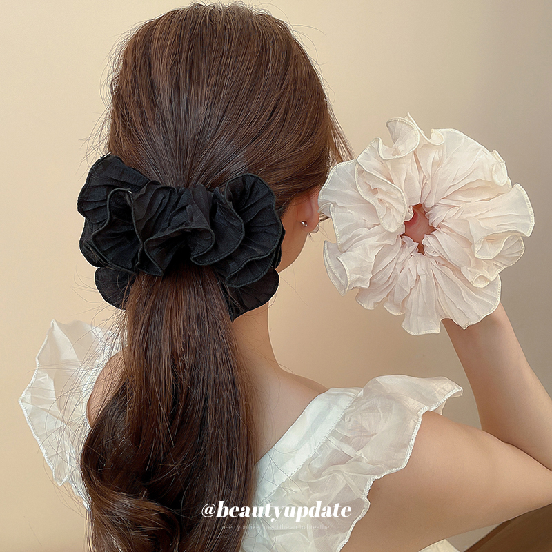 名狐法式网纱喇叭花发圈