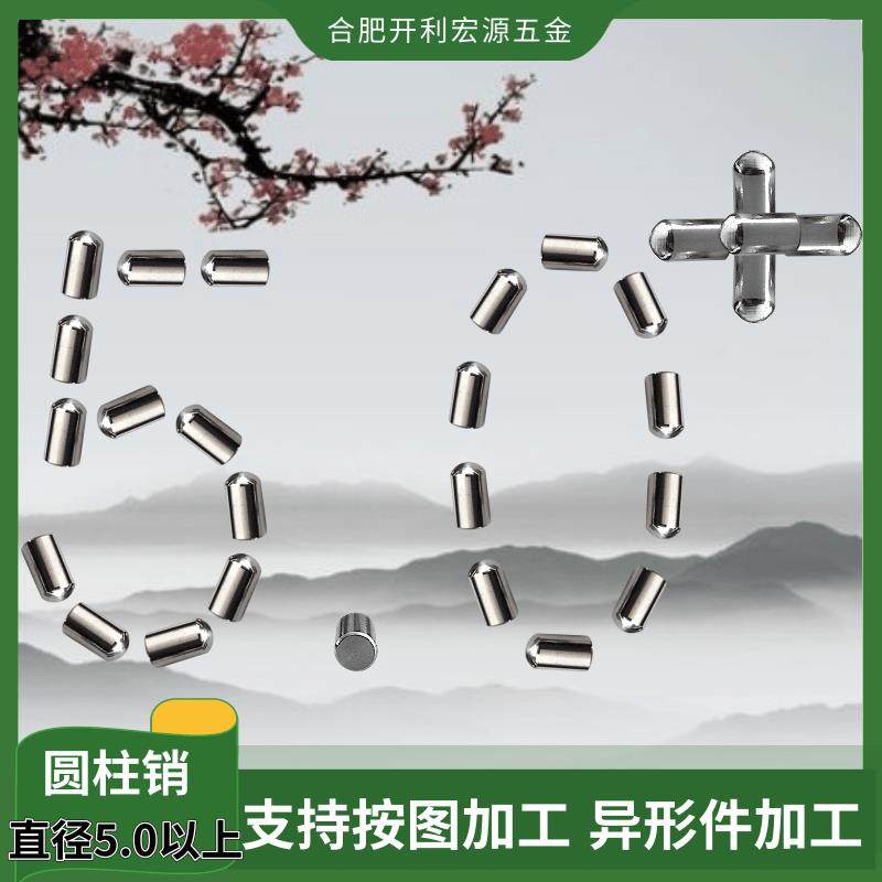 球头PCB定位PIN直销不锈钢销钉圆柱滚针销子直径5.0mm6.0mm8.0mm