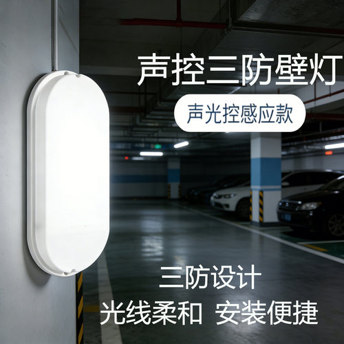 220v人体感应壁灯户外防水智能