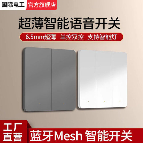 已接入米家APP智能开关支持语音