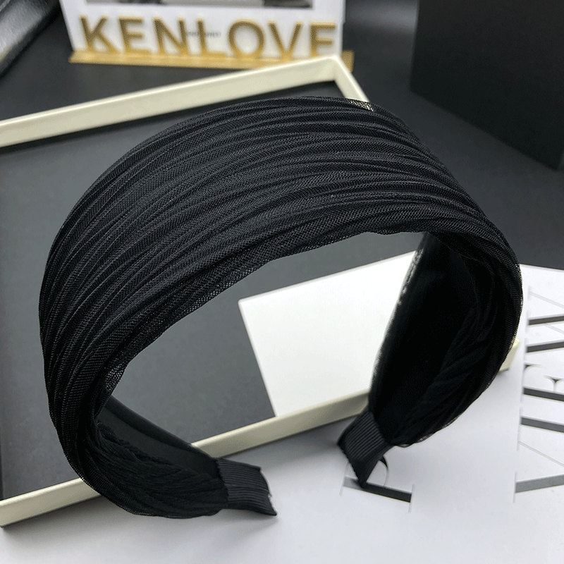 Kelove发箍绢纱甜美宽边发箍