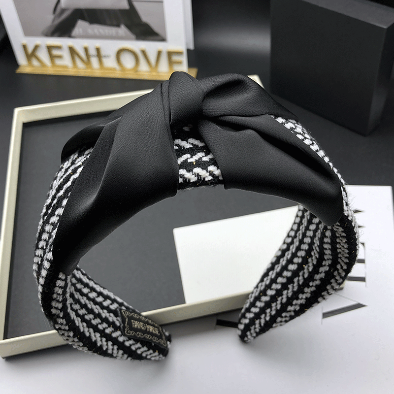 Kenlove发箍针织原创宽边发饰